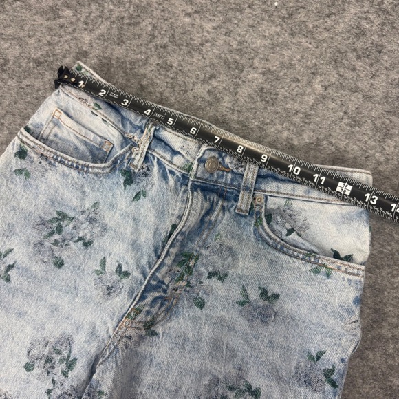 Wild Fable Women's 90s Relaxed Straight Floral Print Jeans Size 4 - Picture 6 of 11